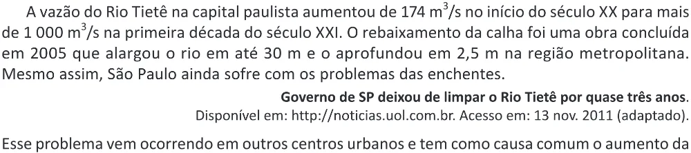 Trecho original com figura, tabela ou fórmula da questão 97 do ENEM 2025 - 2º Dia – Caderno 11 – Laranja (Braile e ledor) – Aplicação Regular - (Ampliada) - Belém, Ananindeua e Marituba.
