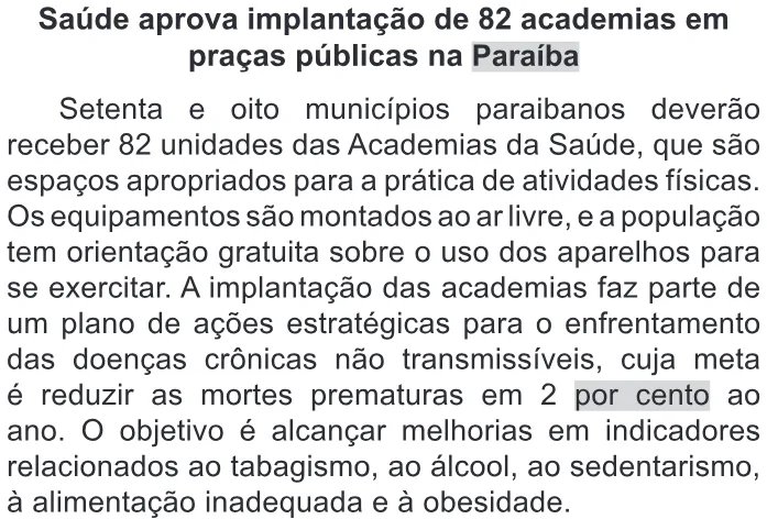 Trecho original com figura, tabela ou fórmula da questão 40 do ENEM 2022 - 1º Dia – Caderno 9 – Laranja (braile e ledor) – Reaplicação/PPL.