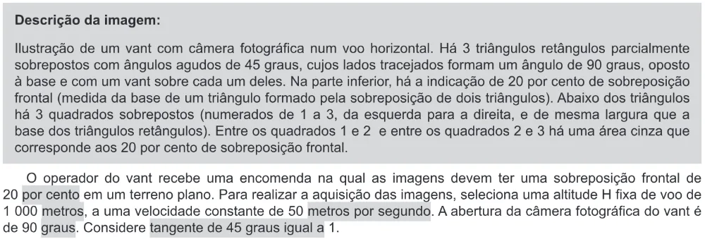 Trecho original com figura, tabela ou fórmula da questão 97 do ENEM 2019 - 2º Dia – Caderno 11 – Laranja (Braile e Ledor) – Aplicação Regular.