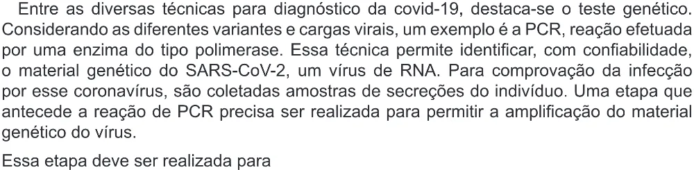 Trecho original com figura, tabela ou fórmula da questão 127 do ENEM 2022 - 2º Dia – Caderno 6 – Cinza (Ampliada) – Aplicação Regular.