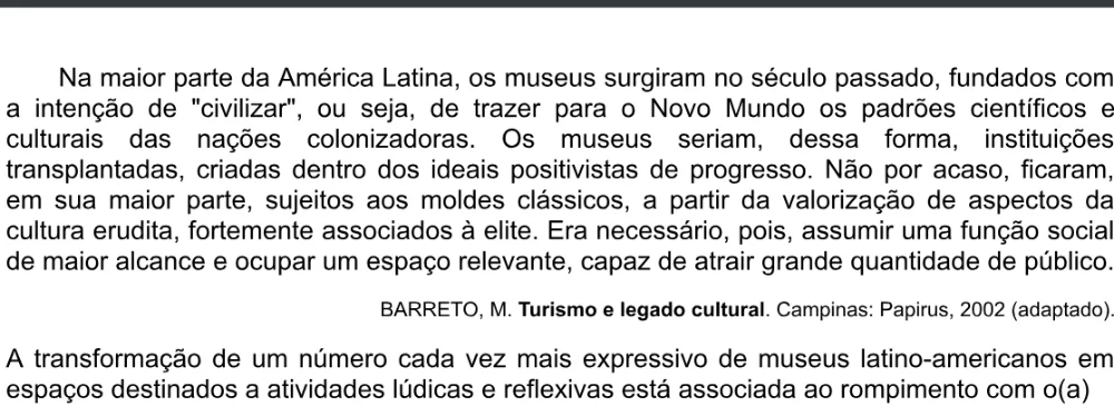 Trecho original com figura, tabela ou fórmula da questão 82 do ENEM 2020 - 1º Dia - Caderno 4 – Rosa – Espanhol – Aplicação digital.