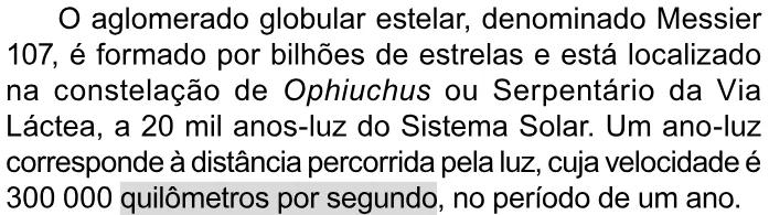 Trecho original com figura, tabela ou fórmula da questão 173 do ENEM 2023 - 2º Dia – Caderno 11 – Laranja (braile e ledor) – Reaplicação/PPL.