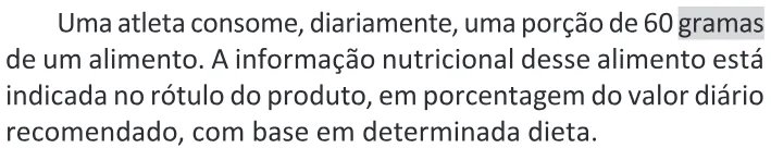 Trecho original com figura, tabela ou fórmula da questão 158 do ENEM 2025 - 2º Dia – Caderno 11 – Laranja (Braile e ledor) – Reaplicação - (Ledor).