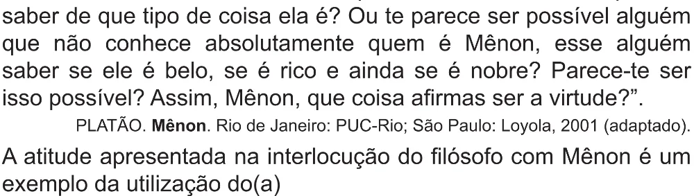Trecho original com figura, tabela ou fórmula da questão 55 do ENEM 2021 - 1º Dia – Caderno 2 – Amarelo (Superampliada) – Aplicação Regular.