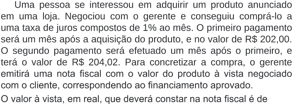 Trecho original com figura, tabela ou fórmula da questão 146 do ENEM 2019 - 2º Dia – Caderno 6 – Cinza (Superampliada) – Aplicação Regular.