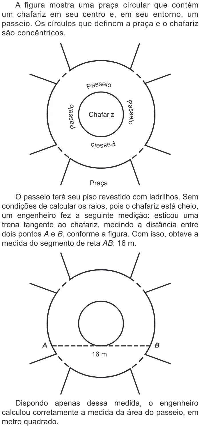 Trecho original com figura, tabela ou fórmula da questão 170 do ENEM 2018 - 2º Dia - Caderno 8 - Rosa – Aplicação regular.