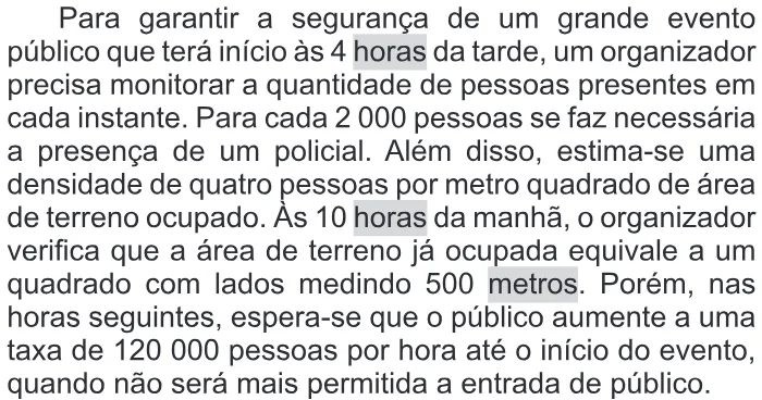 Trecho original com figura, tabela ou fórmula da questão 137 do ENEM 2016 - 2º Dia - Caderno 6 - Cinza – Aplicação regular - Ledor.