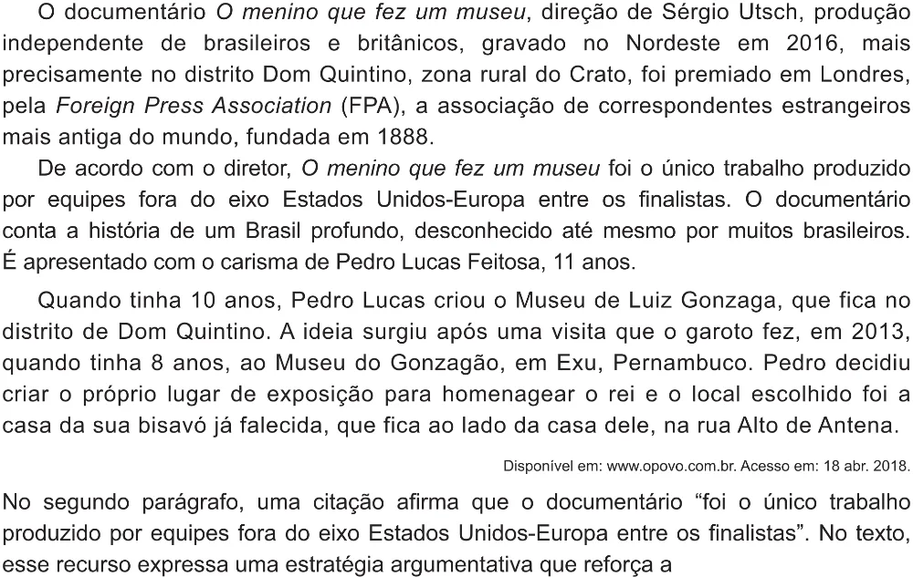 Trecho original com figura, tabela ou fórmula da questão 42 do ENEM 2021 - 1º Dia – Caderno 2 – Amarelo (Ampliada) – Aplicação Regular.