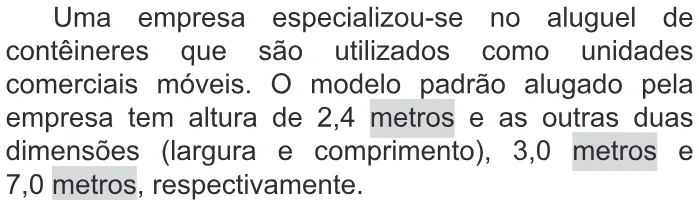 Trecho original com figura, tabela ou fórmula da questão 177 do ENEM 2019 - 2º Dia – Caderno 11 – Laranja – Reaplicação/PPL.