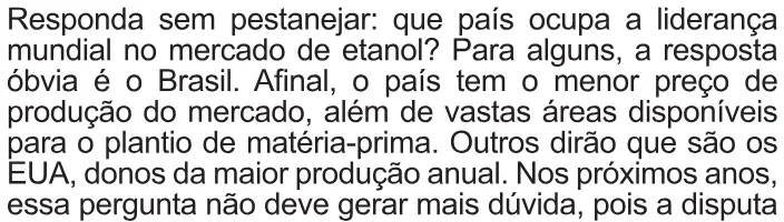 Trecho original com figura, tabela ou fórmula da questão 20 do ENEM 2010 - 1º Dia – Caderno 3 – Branco – Reaplicação/PPL.