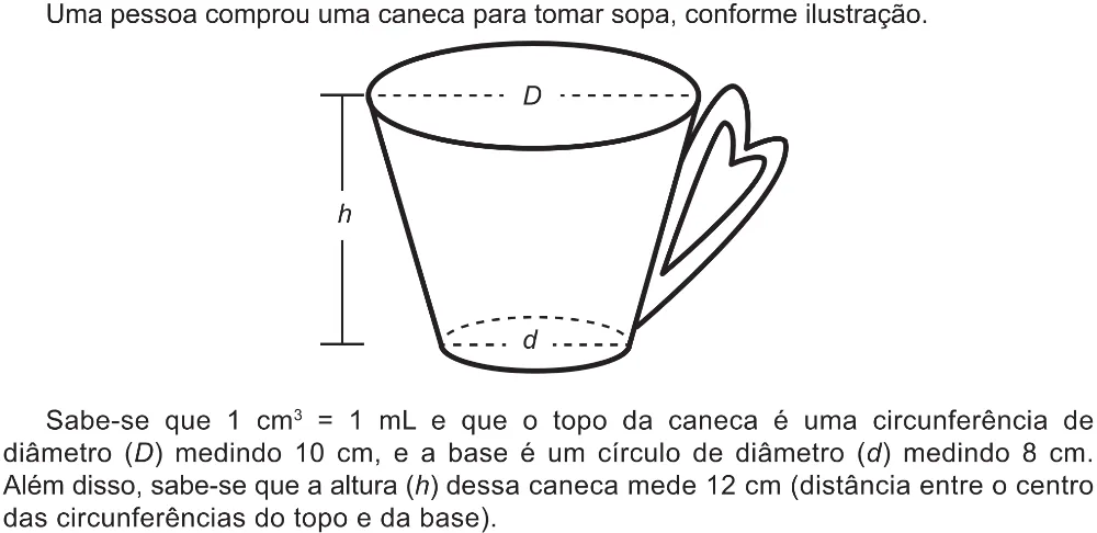 Trecho original com figura, tabela ou fórmula da questão 147 do ENEM 2021 - 2º Dia – Caderno 12 – Verde (Libras – Ampliada) – Aplicação Regular.