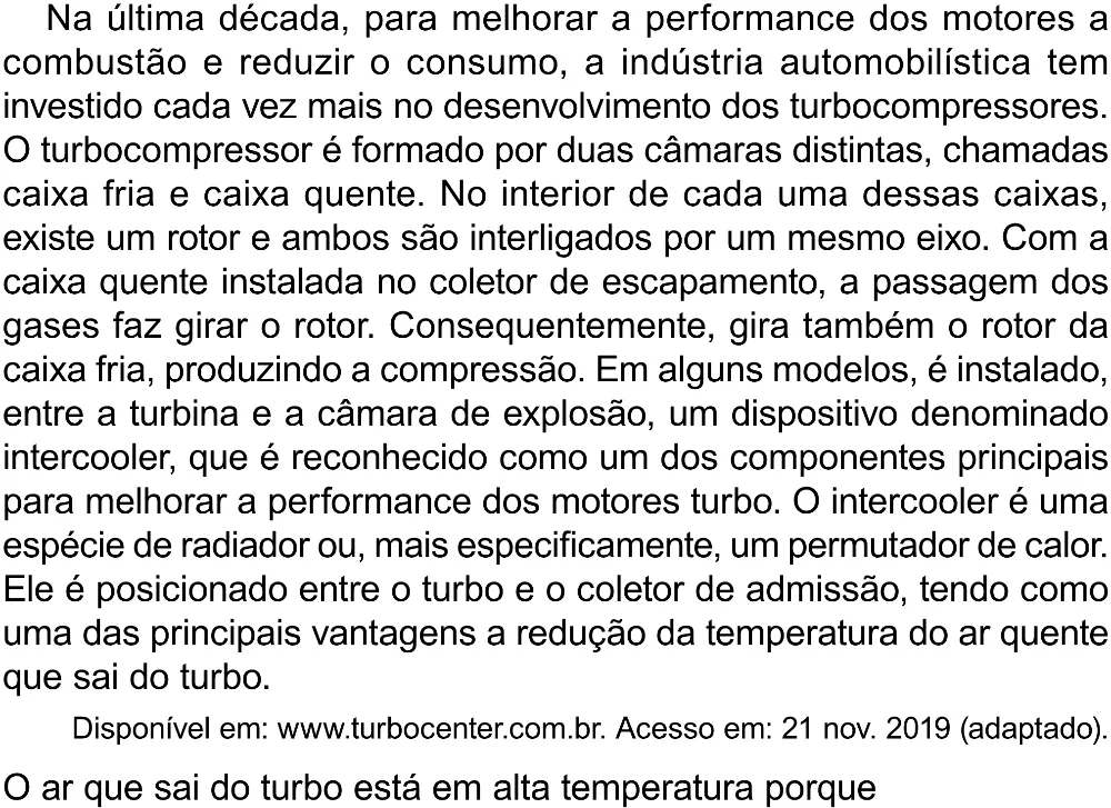 Trecho original com figura, tabela ou fórmula da questão 119 do ENEM 2023 - 2º Dia – Caderno 8 – Rosa (Superampliada) – Reaplicação/PPL.