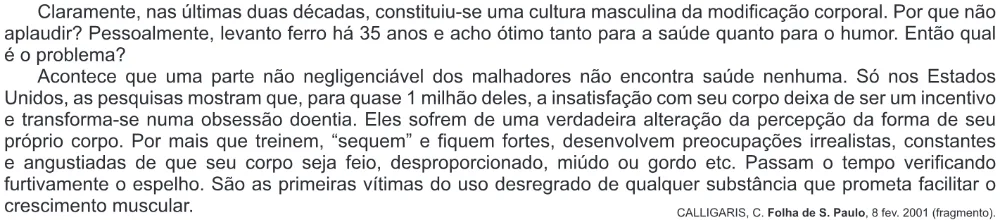 Trecho original com figura, tabela ou fórmula da questão 118 do ENEM 2013 - 2º Dia - Caderno 6 - Cinza – Reaplicação/PPL.