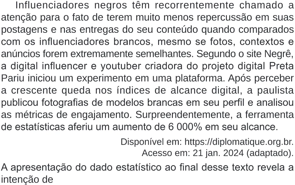 Trecho original com figura, tabela ou fórmula da questão 36 do ENEM 2024 - 1º Dia – Caderno 4 – Verde – Aplicação Regular - (Superampliada).