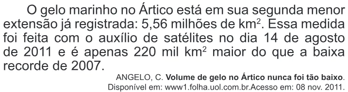 Trecho original com figura, tabela ou fórmula da questão 151 do ENEM 2014 - 2º Dia – Caderno 6 – Cinza – Terceira aplicação.