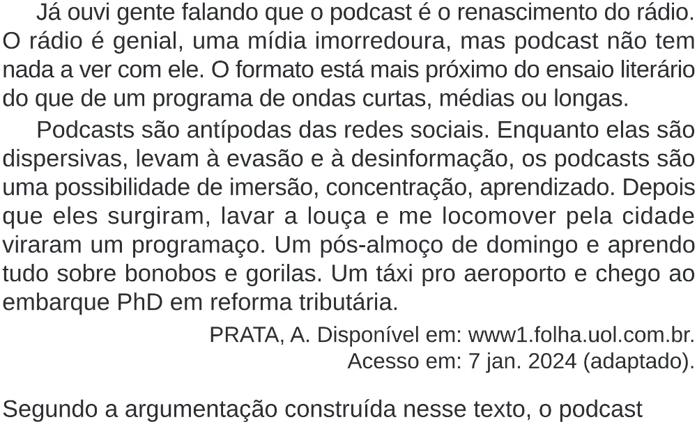 Trecho original com figura, tabela ou fórmula da questão 44 do ENEM 2024 - 1º Dia – Caderno 4 – Verde – Aplicação Regular - (Superampliada).