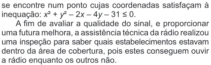 Trecho original com figura, tabela ou fórmula da questão 144 do ENEM 2015 - 2º Dia - Caderno 16 - Cinza – Reaplicação/PPL.