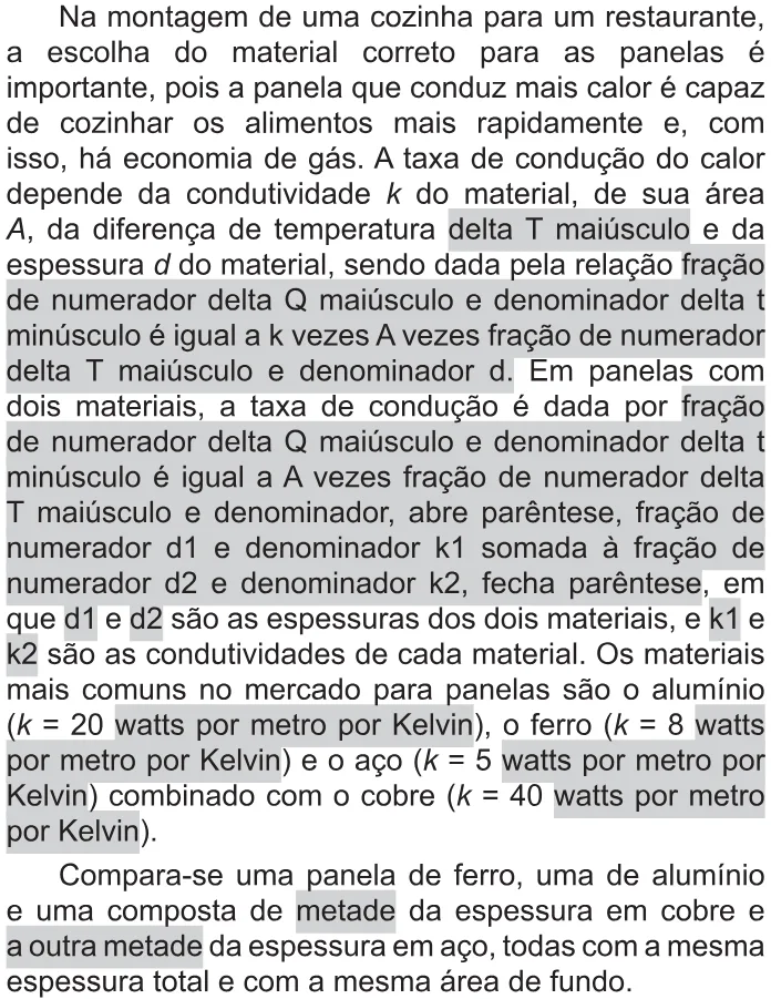 Trecho original com figura, tabela ou fórmula da questão 126 do ENEM 2021 - 2º Dia – Caderno 11 – Laranja (braile e ledor) – Aplicação Regular.
