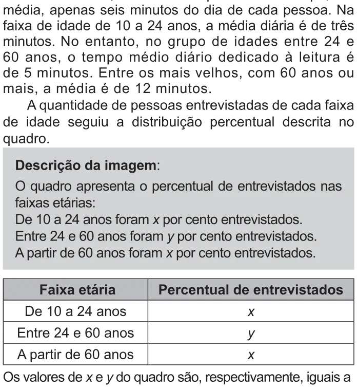 Trecho original com figura, tabela ou fórmula da questão 172 do ENEM 2021 - 2º Dia – Caderno 11 – Laranja (braile e ledor) – Aplicação Regular.
