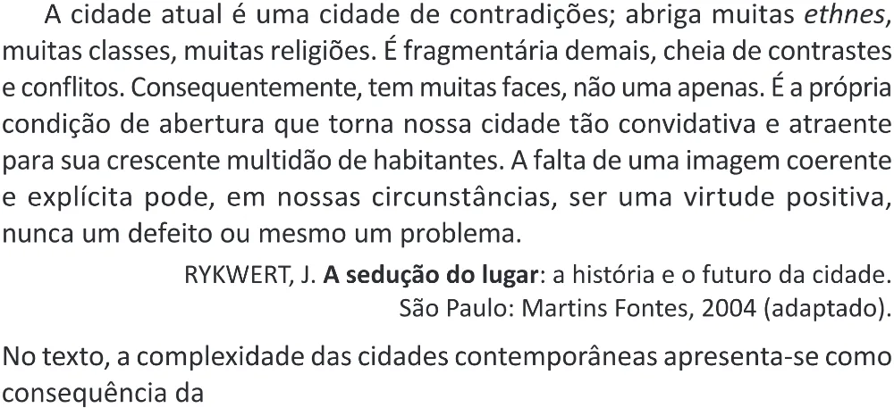 Trecho original com figura, tabela ou fórmula da questão 87 do ENEM 2025 - 1º Dia – Caderno 9 – Laranja (Braile e ledor) – Aplicação Regular - (Superampliada) - Belém, Ananindeua e Marituba.