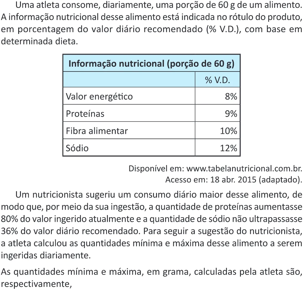 Trecho original com figura, tabela ou fórmula da questão 158 do ENEM 2025 - 2º Dia – Caderno 11 – Laranja (Braile e ledor) – Reaplicação - (Superampliada).