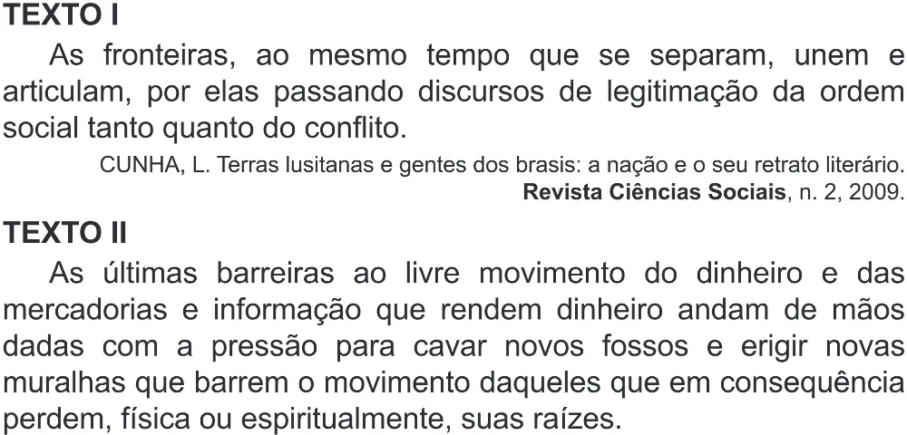 Trecho original com figura, tabela ou fórmula da questão 81 do ENEM 2018 - 1º Dia - Caderno 1 - Azul (Superampliada) – Aplicação regular.