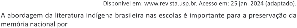 Trecho original com figura, tabela ou fórmula da questão 43 do ENEM 2025 - 1º Dia – Caderno 9 – Laranja (Braile e ledor) – Aplicação Regular - (Ampliada) - Belém, Ananindeua e Marituba.