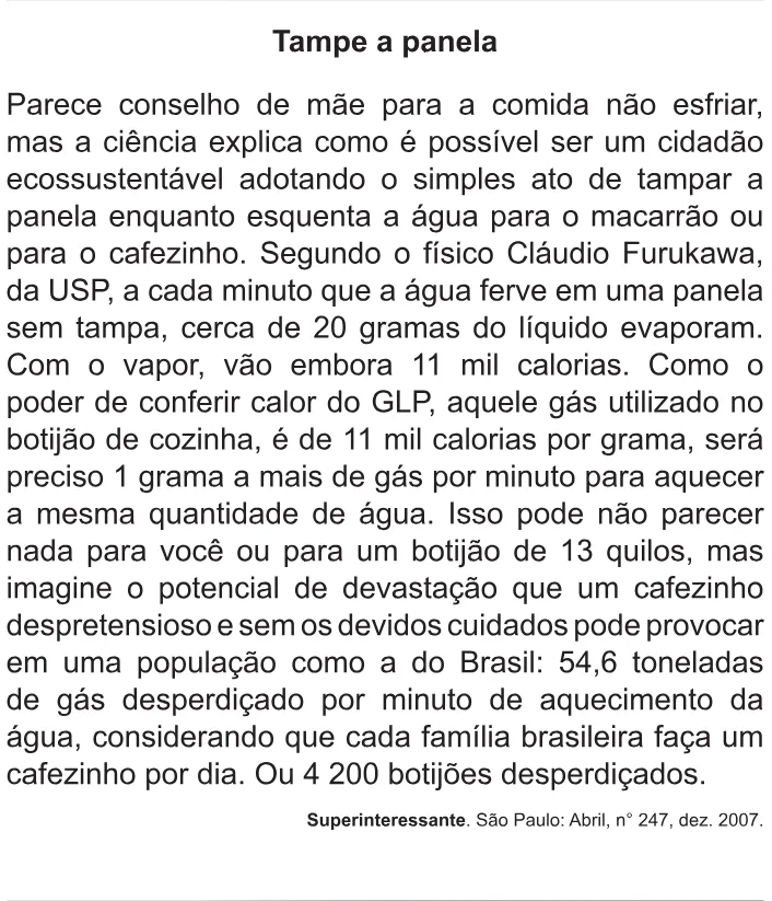 Trecho original com figura, tabela ou fórmula da questão 112 do ENEM 2010 - 2º Dia – Caderno 5 – Amarelo – Reaplicação/PPL.