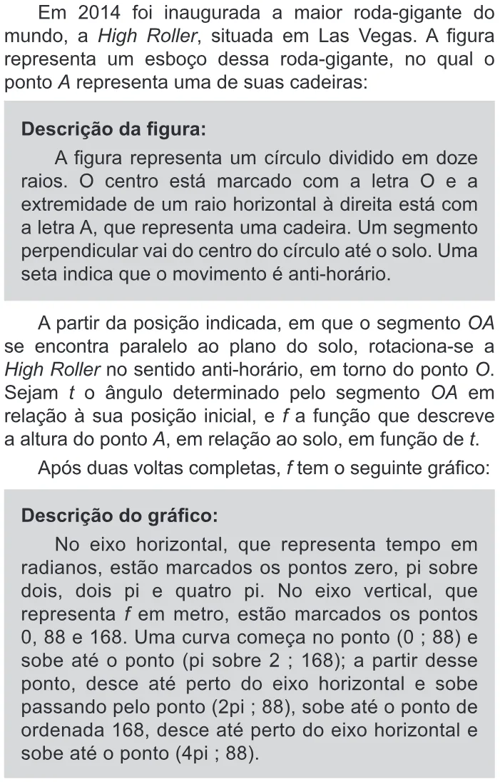 Trecho original com figura, tabela ou fórmula da questão 145 do ENEM 2018 - 2º Dia - Caderno 11 – Laranja (Braile e ledor) – Aplicação regular.