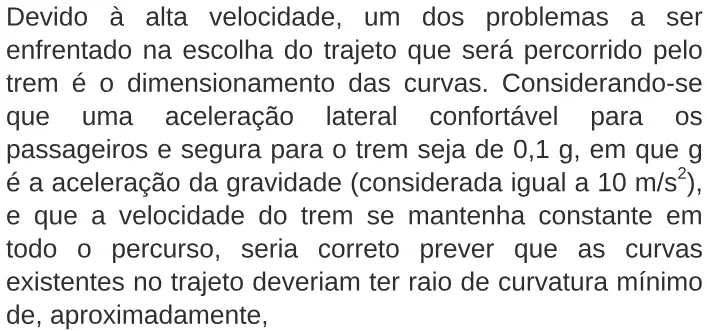 Trecho original com figura, tabela ou fórmula da questão 17 do ENEM 2009 - 1º Dia - Caderno 3 - Branco.