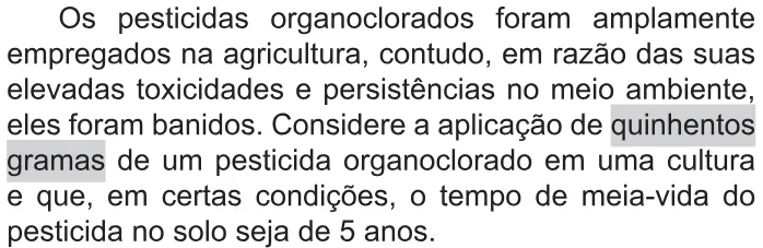Trecho original com figura, tabela ou fórmula da questão 129 do ENEM 2021 - 2º Dia – Caderno 11 – Laranja (braile e ledor) – Aplicação Regular.