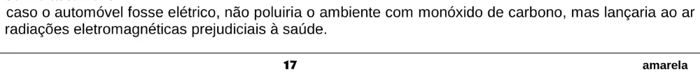 Alternativa E da questão 49 do ENEM 1998 - Caderno Amarelo.