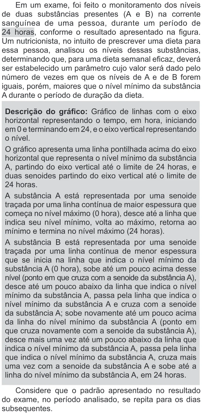 Trecho original com figura, tabela ou fórmula da questão 153 do ENEM 2016 - 2º Dia - Caderno 6 - Cinza – Aplicação regular - Ledor.