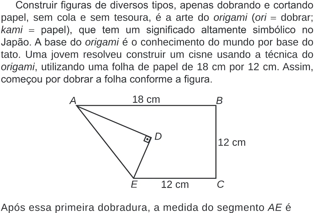 Trecho original com figura, tabela ou fórmula da questão 161 do ENEM 2019 - 2º Dia – Caderno 6 – Cinza (Superampliada) – Aplicação Regular.