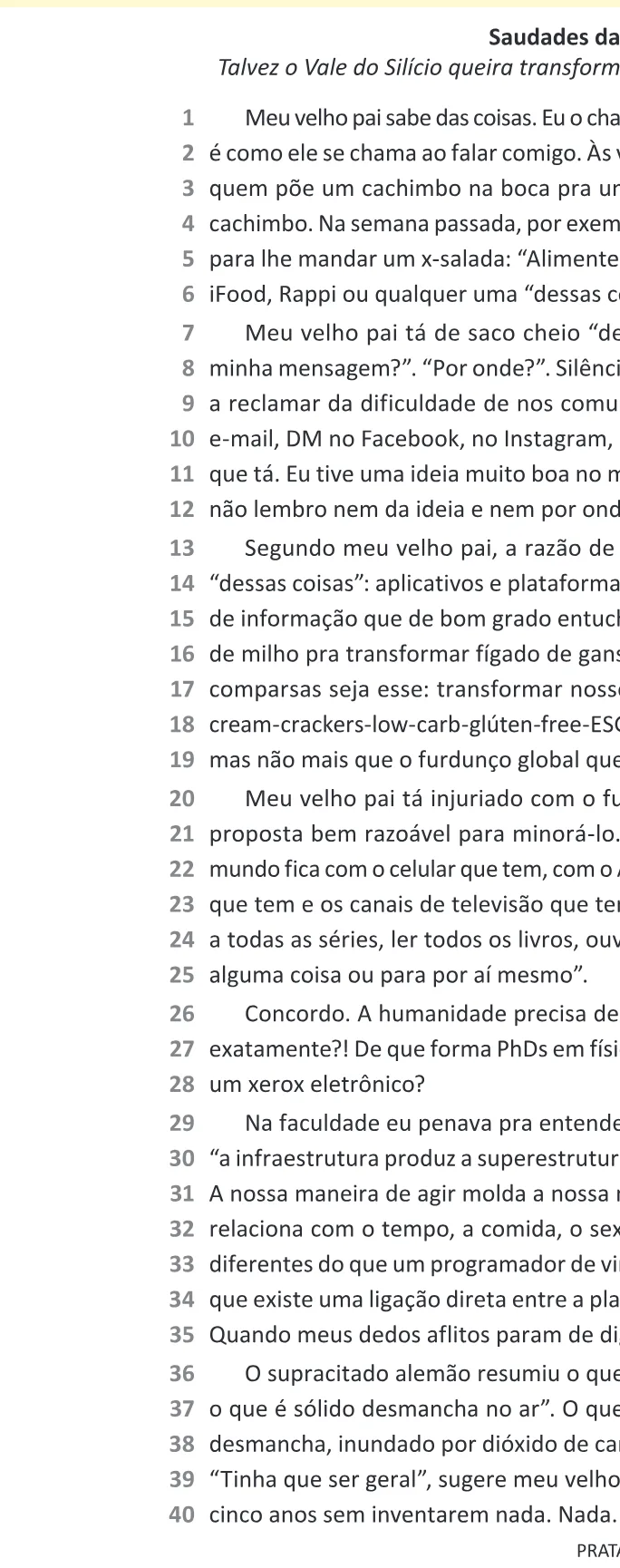 Trecho original com figura, tabela ou fórmula da questão 6 do ENEM 2025 - 1º Dia – Caderno 2 – Amarelo – Aplicação Regular - Belém, Ananindeua e Marituba.