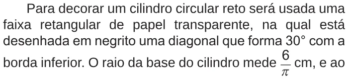 Trecho original com figura, tabela ou fórmula da questão 170 do ENEM 2018 - 2º Dia - Caderno 5 - Amarelo – Aplicação regular.