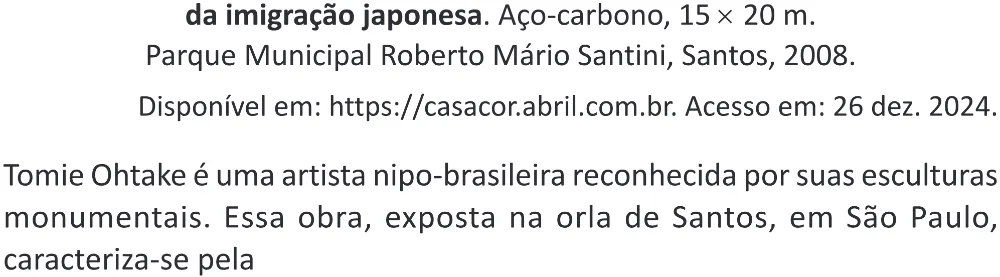 Trecho original com figura, tabela ou fórmula da questão 12 do ENEM 2025 - 1º Dia – Caderno 9 – Laranja (Braile e ledor) – Reaplicação - (Superampliada).