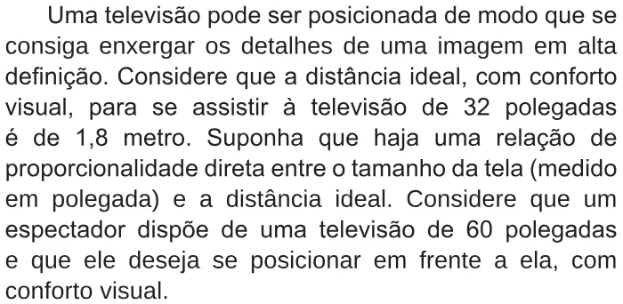 Trecho original com figura, tabela ou fórmula da questão 168 do ENEM 2017 - 2º Dia - Caderno 5 - Amarelo – Reaplicação/PPL.