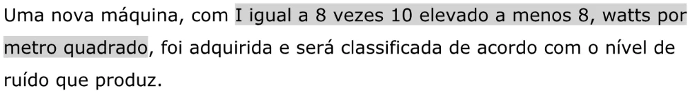 Trecho original com figura, tabela ou fórmula da questão 155 do ENEM 2023 - 2º Dia – Caderno 11 – Laranja (braile e ledor) – Aplicação Regular - Caderno 11 – Laranja – Leitor de tela (NVDA) - Matemática e suas Tecnologias.