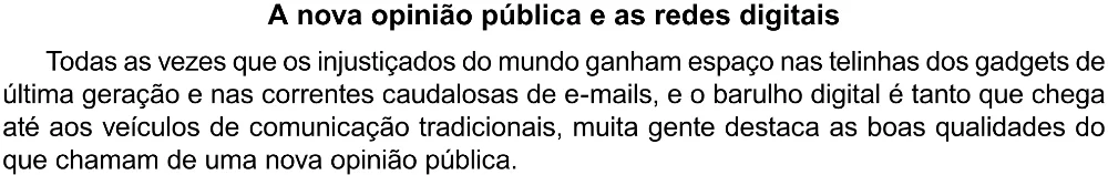 Trecho original com figura, tabela ou fórmula da questão 26 do ENEM 2023 - 1º Dia – Caderno 4 – Rosa (Ampliada) – Reaplicação/PPL.