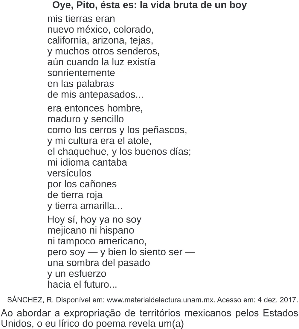 Trecho original com figura, tabela ou fórmula da questão 2 (espanhol) do ENEM 2020 - 1º Dia - Caderno 4 – Rosa (Superampliada) – Aplicação Regular.
