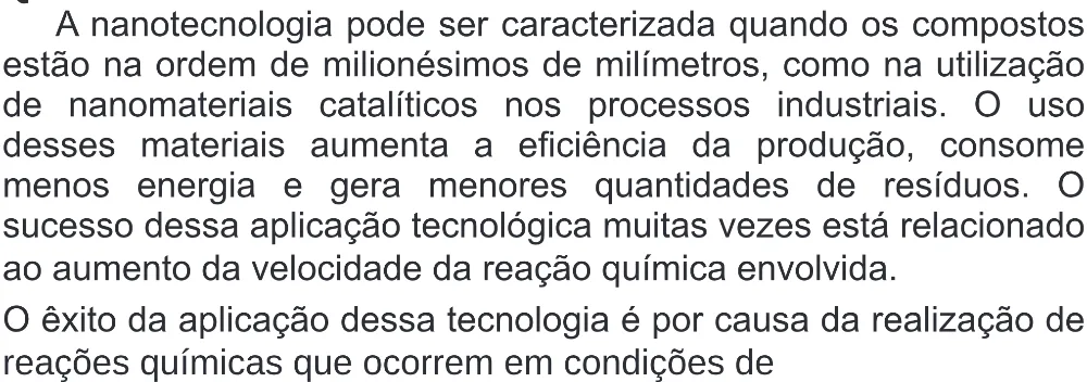 Trecho original com figura, tabela ou fórmula da questão 131 do ENEM 2020 - 2º Dia - Caderno 8 – Rosa (Superampliada) – Aplicação Regular.
