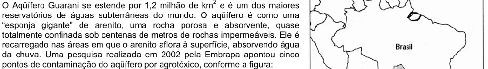 Trecho original com figura, tabela ou fórmula da questão 35 do ENEM 2004 - Caderno Amarelo.