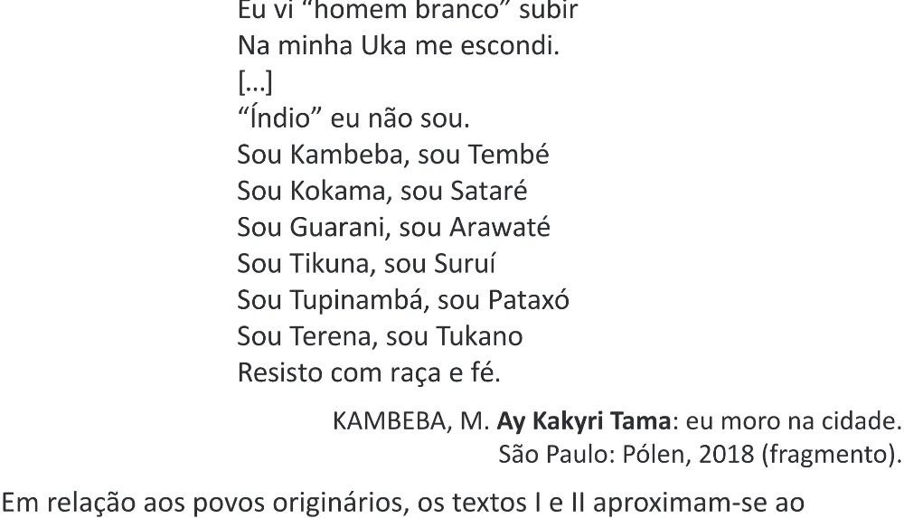 Trecho original com figura, tabela ou fórmula da questão 13 do ENEM 2025 - 1º Dia – Caderno 9 – Laranja (Braile e ledor) – Aplicação Regular - (Superampliada) - Belém, Ananindeua e Marituba.