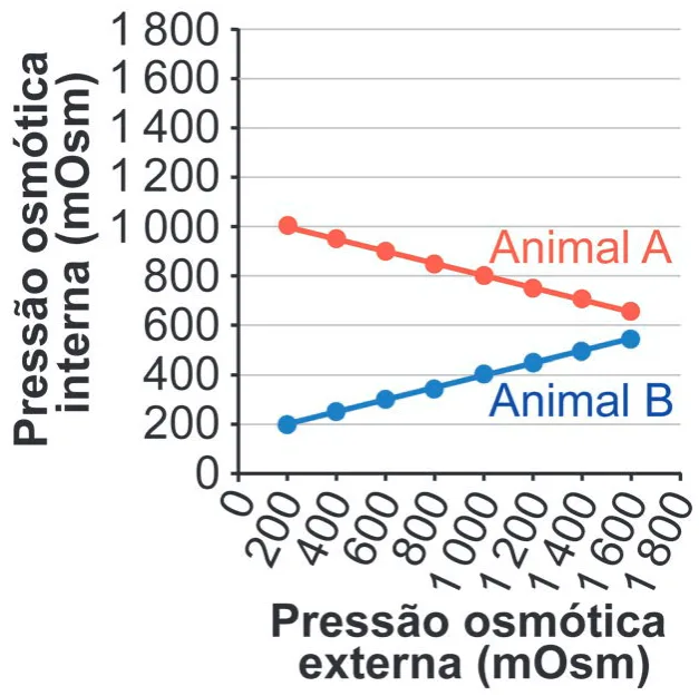 Gráfico da alternativa D da questão 105 do ENEM 2024.
