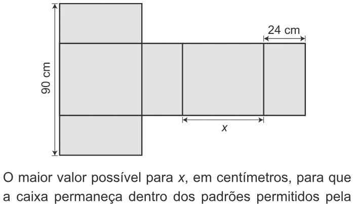 Trecho original com figura, tabela ou fórmula da questão 150 do ENEM 2014 - 2º Dia - Caderno 7 - Azul – Aplicação regular.