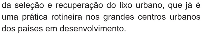 Alternativa B da questão 1 do ENEM 2010 - 1º Dia – Caderno 2 – Amarelo – Reaplicação/PPL.