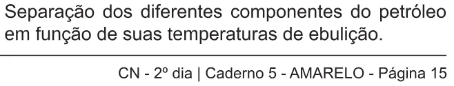 Alternativa E da questão 135 do ENEM 2018 - 2º Dia - Caderno 5 - Amarelo – Aplicação regular.