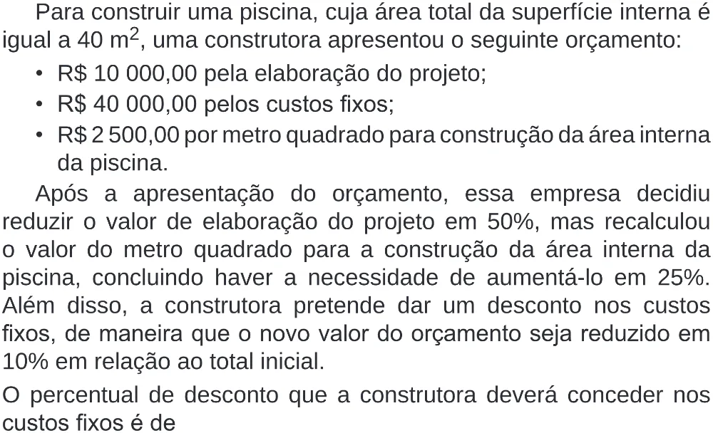Trecho original com figura, tabela ou fórmula da questão 171 do ENEM 2019 - 2º Dia – Caderno 6 – Cinza (Superampliada) – Aplicação Regular.