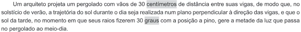 Trecho original com figura, tabela ou fórmula da questão 167 do ENEM 2020 - 2º Dia - Caderno 11 – Laranja (braile e ledor) – Aplicação Regular.